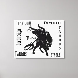 Mighty Taurus The Bull Zodiac Leinwanddruck