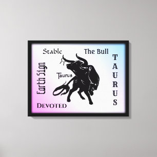 Mighty Taurus The Bull Zodiac Leinwanddruck