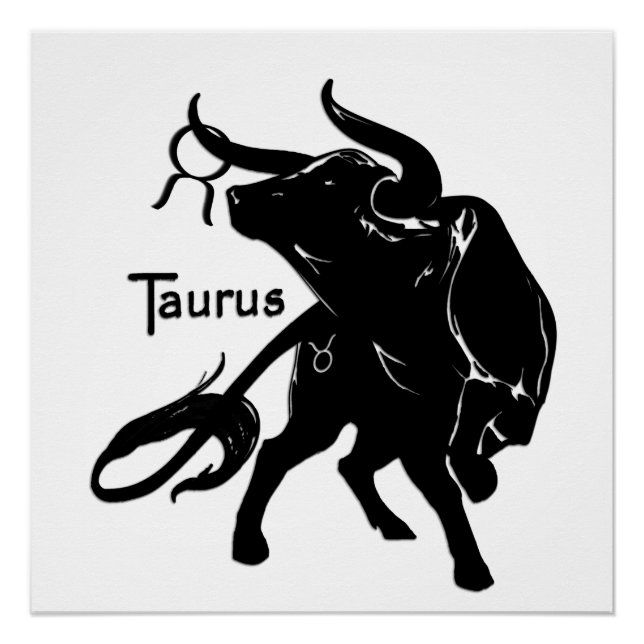 Mighty Taurus The Bull Zodiac Poster (Vorderseite)