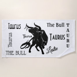 Mighty Taurus The Bull Zodiac Strandtuch