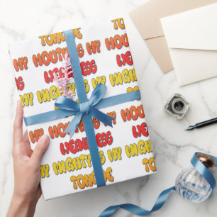 Mighty Tongue Schwäche Mouth Pic Geschenkpapier