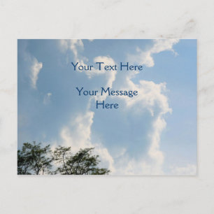 Mighty White Clouds Nature Postkarte
