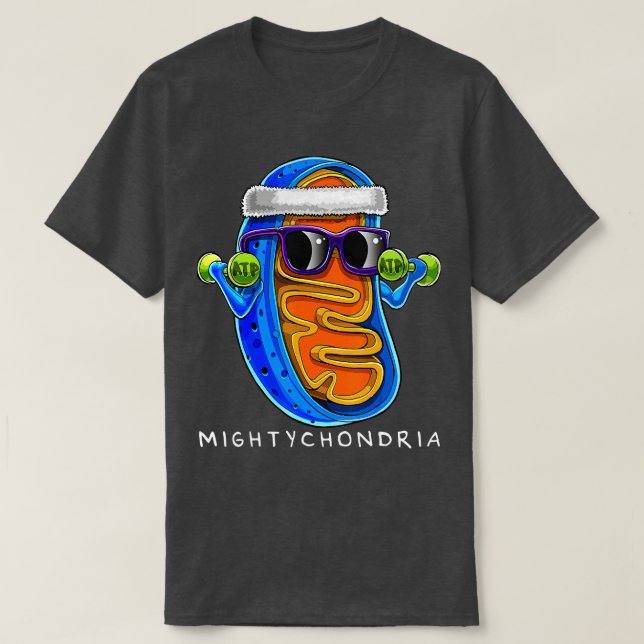 Mightychondria Cellular Biology Science Lehrer Spa T-Shirt (Design vorne)