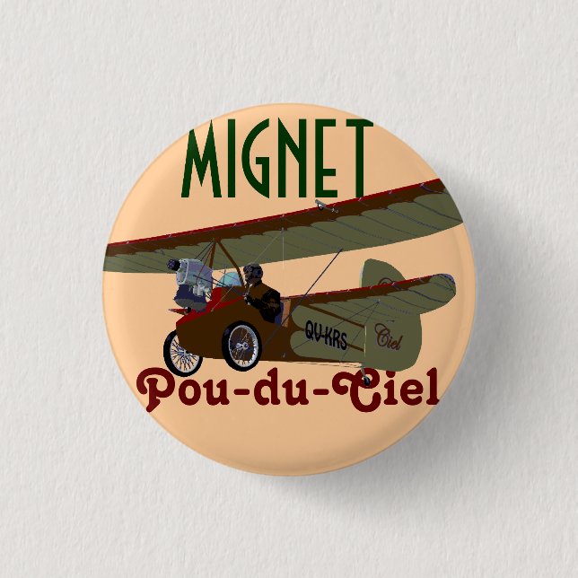 Mignet Pou-DU-Ciel KRS Button (Vorderseite)