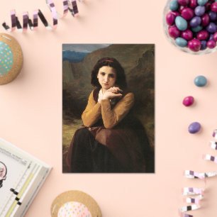 Mignon Innocence Adoleszenz Girl, Bouguereau Acryleinladungen