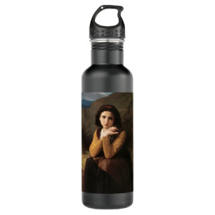 Mignon Innocence Adoleszenz Girl, Bouguereau Edelstahlflasche
