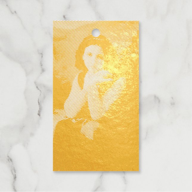 Mignon Innocence Adoleszenz Girl, Bouguereau Geschenkanhänger (Vorderseite)