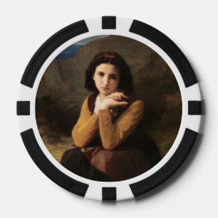 Mignon Innocence Adoleszenz Girl, Bouguereau Pokerchips