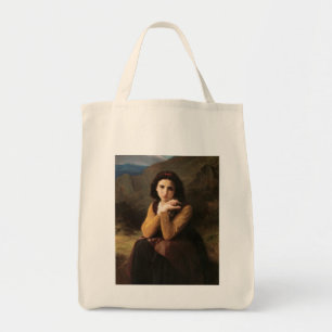 Mignon Innocence Adoleszenz Girl, Bouguereau Tragetasche