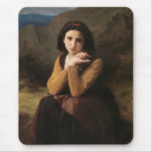 Mignon (Süßes junges französisches Mädchen) (von B Mousepad