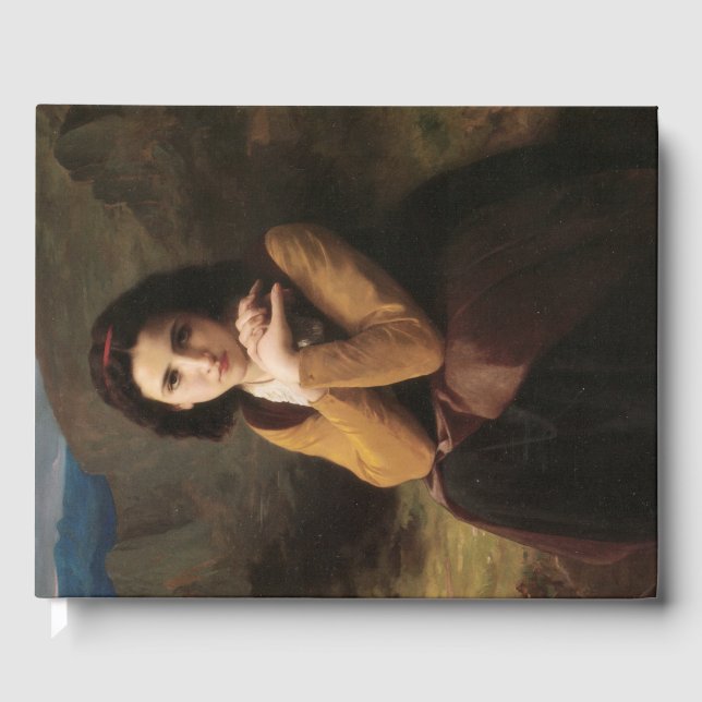 Mignon (Sweet Young French Girl) (von Bouguereau) Gästebuch (Vorderseite)