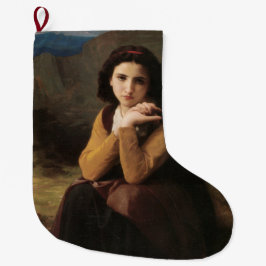 Mignon (Sweet Young French Girl) (von Bouguereau) Großer Weihnachtsstrumpf