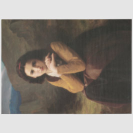 Mignon (Sweet Young French Girl) (von Bouguereau) Seidenpapier