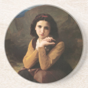 Mignon Unschuld eines jungen Mädchens, Bouguereau Getränkeuntersetzer