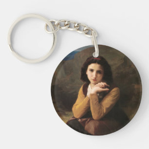 Mignon Unschuld eines jungen Mädchens, Bouguereau Schlüsselanhänger