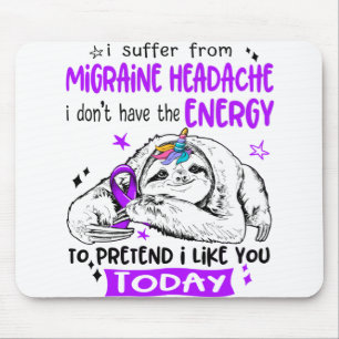 Migraine Headache Awareness Month Ribbon Gifts Mousepad
