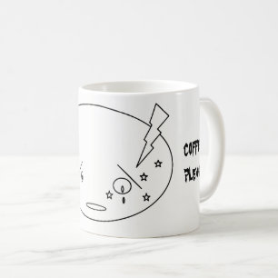 Migräne-Angriffskrümmer im Schmerzdesign Kaffeetasse