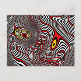 Migräne Aura optische Illusion Postkarte
