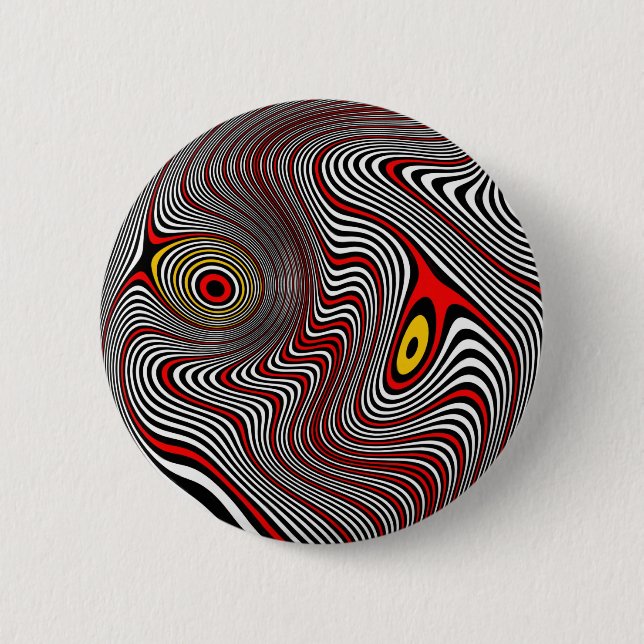 Migräne-Aura-optische Täuschung Button (Vorderseite)