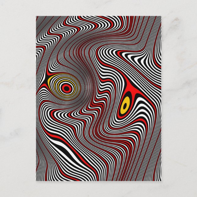 Migräne-Aura-optische Täuschung Postkarte (Vorderseite)