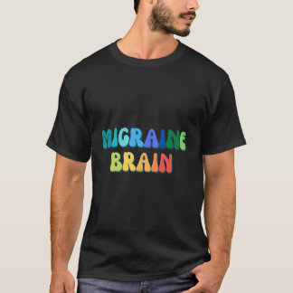 Migräne Gehirn Kopfschmerzen Bewusstsein Regenboge T-Shirt