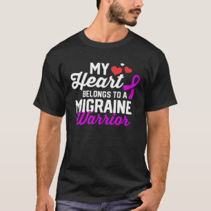 Migräne-Kopfschmerz-Krieger-Überlebender-Unterstüt T-Shirt