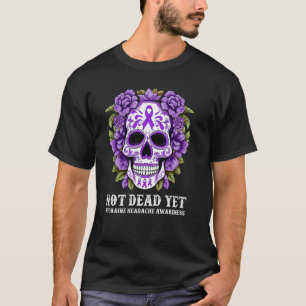 Migräne Kopfschmerzen Bewusstsein Grafische Blume T-Shirt
