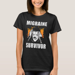 Migräne Überlebender Migräne Krieger Monat des Bew T-Shirt