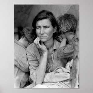 Migrant Mother - Florence Thompson and Children - Poster