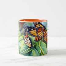 Migration der Monarch-Morgen-Tasse