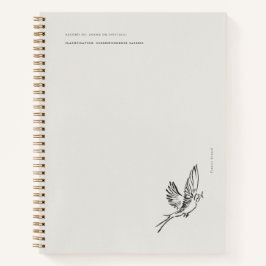 Migratory Swallow- Naturalist Menagerie Archive Notizbuch