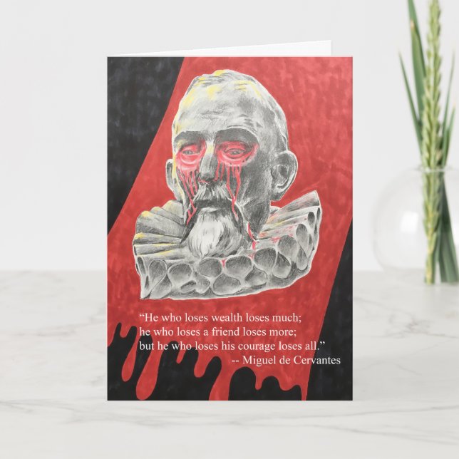 Miguel de Cervantes Karte (Vorderseite)