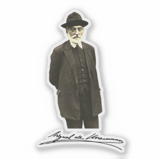 Miguel de Unamuno Aufkleber (Vorderseite)