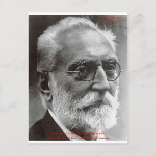 Miguel de Unamuno In der Lage zu lieben Zitat Gesc Postkarte