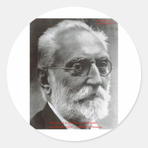 Miguel de Unamuno Zitate über die Fähigkeit zu lie Runder Aufkleber