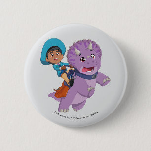 Miguel und Tango Dino Ranch Button