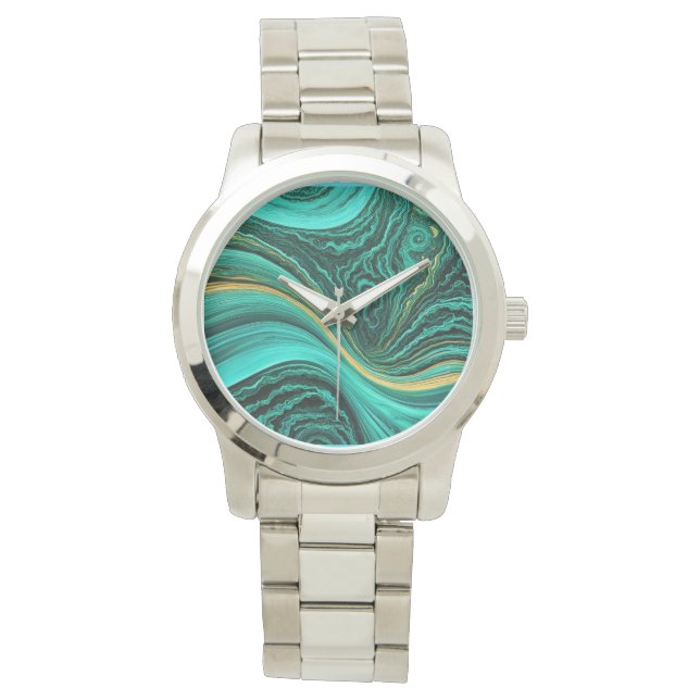 "Mijas" Ebenen von Saphir und Sonnenschein Armbanduhr (Vorderseite)