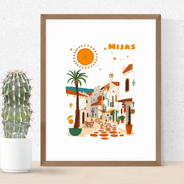 Mijas Spanien Urlaub Andalusien Costa Sol  Poster (Von Creator hochgeladen)