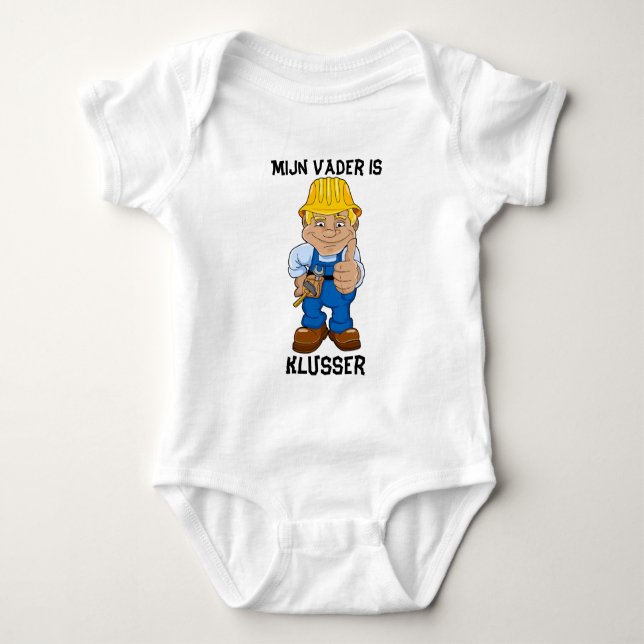 Mijn vader ist klusser baby strampler (Vorderseite)