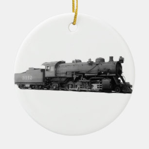 Mikado 2-8-2 Vintage-Dampflokomotive Keramikornament