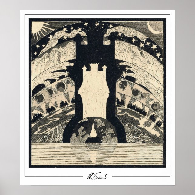 Mikalojus Konstantinas Ciurlionis Zedign Art Post. Poster (Vorne)