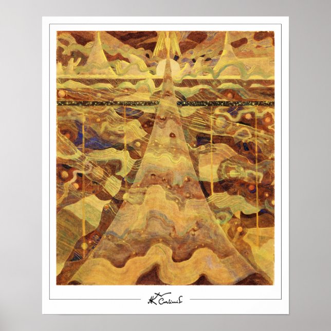 Mikalojus Konstantinas Ciurlionis Zedign Art Post. Poster (Vorne)