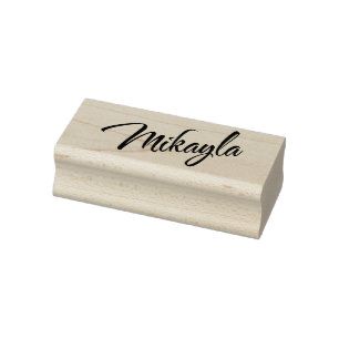 Mikayla name cursive dekorative Skript-Schriftart Gummistempel
