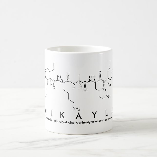 Mikayla Peptid-Namen-Tasse Tasse (Mittel)