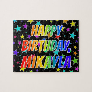 "MIKAYLA" Vorname, Spaß "HAPPY BIRTHDAY" Puzzle