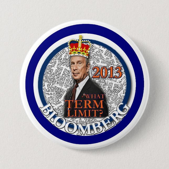 Mike Bloomberg für NYC Bürgermeister 2013 Button (Vorderseite)