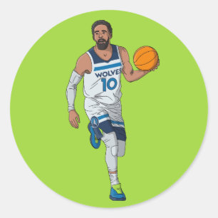 Mike Conley - Minnesota Basketball Runder Aufkleber
