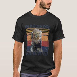Mike Echo Oscar Whisky Wie kopierst du Pilot Kitty T-Shirt