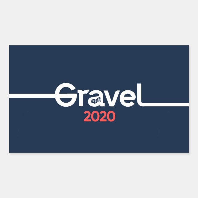 Mike Gravel für Präsident 2020 Rechteckiger Aufkleber (Vorderseite)