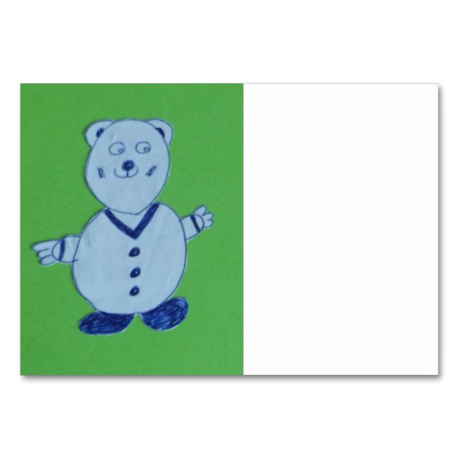 Mike Horizontal 3.5" x 5" Tablecard Tischnummer (Vorderseite)